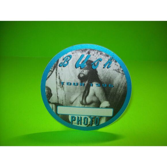 Bush Razorblade Suitcase Backstage Pass Concert Tour Otto Cloth Original 1996 - Picture 12 of 12